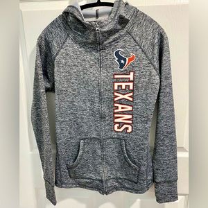 NFL Women's G-III 4Her by Carl Banks Gray Houston Texan’s Full-Zip Hoodie Size M